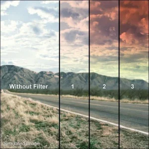 Tiffen 3x4 Inch Vertical Graduated Sunset 1 Filter