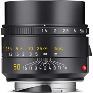 Leica M 50mm f/1.4 ASPH. Summilux-M Lens (Black, 2023 Model)