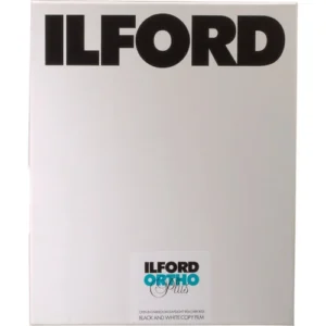 Ilford Ortho Plus 4.7 x 6.5 Inch Black and White Negative Film, 25 Sheets