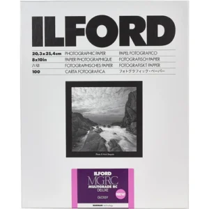 Ilford MULTIGRADE RC Deluxe Glossy Photo Paper (8x10 Inches, 100 Sheets)