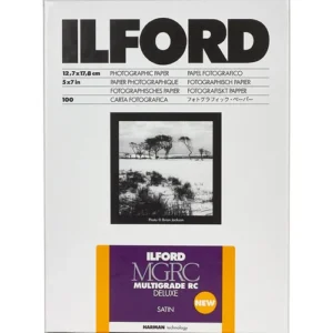 Ilford MULTIGRADE RC Deluxe Satin Photo Paper (5x7 Inches, 100 Sheets)