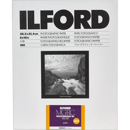 Ilford MULTIGRADE RC Deluxe Satin Photo Paper (8x10 Inches, 100 Sheets)