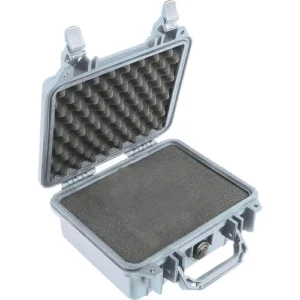 Silver Pelican 1200 Protective Case with Foam Insert