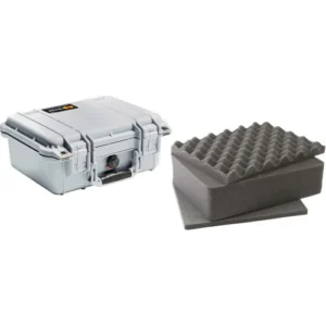 Silver Pelican 1400 Protective Case with Foam Insert