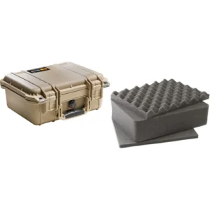 Desert Tan Pelican 1400 Protective Case with Foam Insert