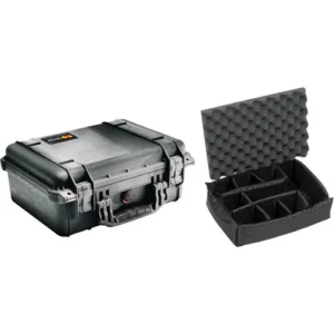 Black Pelican 1450 Protective Case with Custom Dividers
