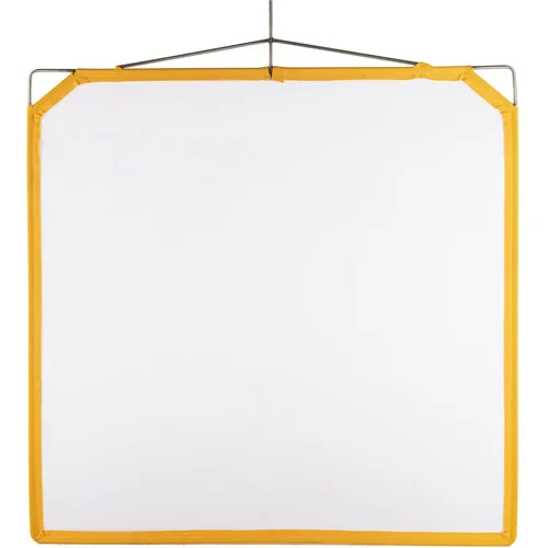 Matthews White Artificial Silk Solid Frame Scrim  48 x 48 Inches