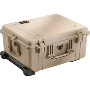 1610 Protective Case by Pelican with Foam Insert in Desert Tan