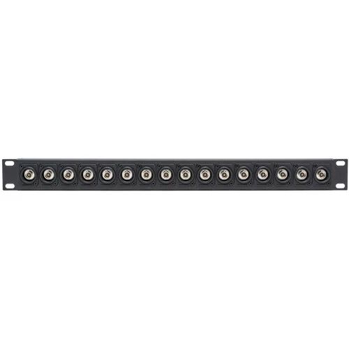 Custom 16-Port Recessed Canare 75-Ohm 12G-SDI BNC Patch Panel (1 RU) for Professional Shops - Image 2