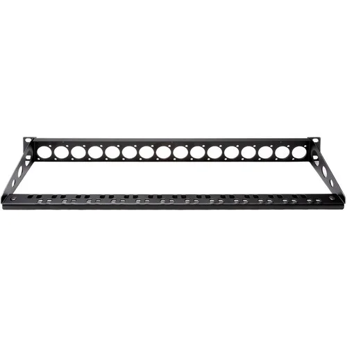 Neutrik NC3FD-L-1 16-Port XLR Female Patch Panel with Rear Lacing Bar for My Custom Shop (1 RU) - Image 2