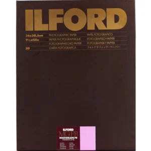 Ilford Warmtone Multigrade FB Glossy Photo Paper (9.5 x 12 Inches, 50 Sheets)