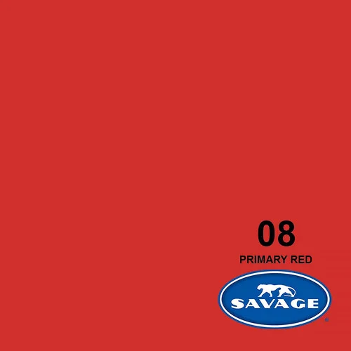 Savage #08 Seamless Primary Red Background Paper Roll (107 x 150 Feet) - Image 9
