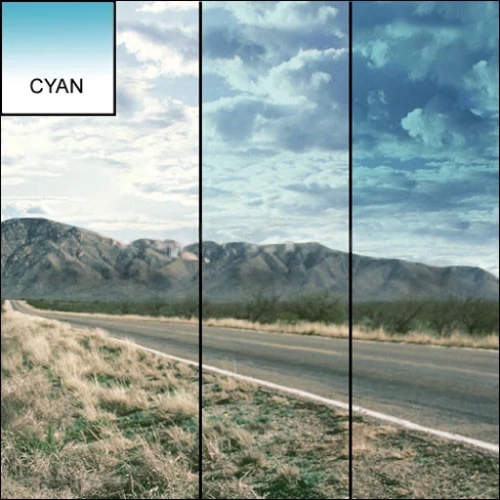 Tiffen 2x2 Inch 2 Cyan Soft Edge Graduated Filter