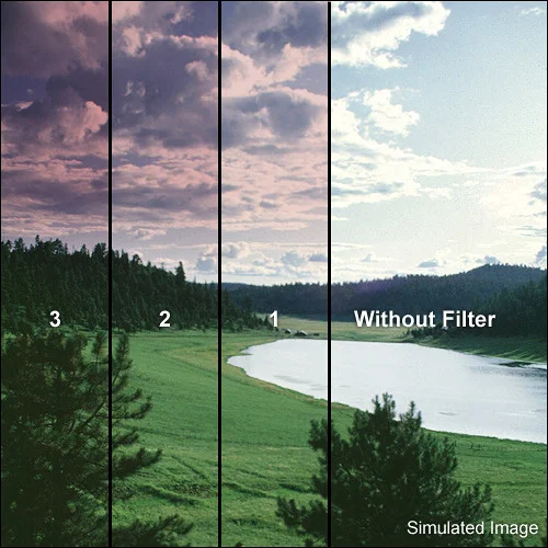 Tiffen 2x3 Inch Cranberry Hard-Edge Graduated Filter (Horizontal) - Image 2