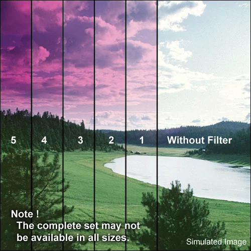 Tiffen 5 Magenta Soft-Edge Graduated Filter, 2 x 3, Vertical Mount