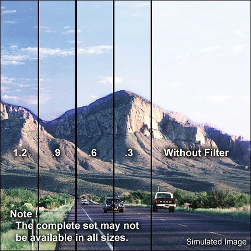 Tiffen 2-Stop Graduated Neutral Density Filter, Soft-Edge Horizontal, 2 x 3 Inches