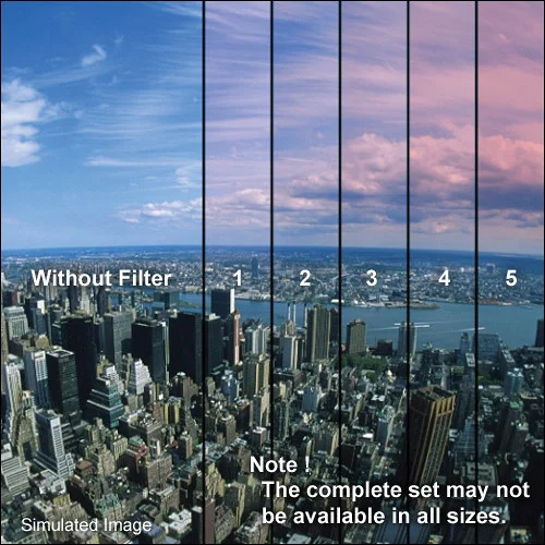 Tiffen 1 Pink Soft-Edge Graduated Filter, 2 x 3 Inches, Vertical Mount
