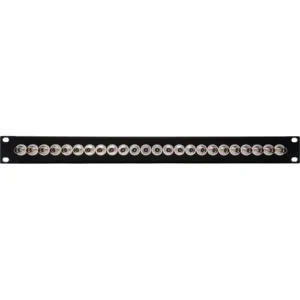 24-Port 12G-SDI BNC Feed-Through Patch Panel for Custom Shop