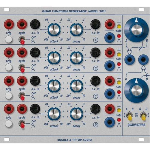 Buchla Model 281t Quad Function Generator Module for Eurorack (28 HP) by Tiptop