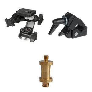 Manfrotto Heavy-Duty Super Clamp Featuring 056 3-D Junior Head