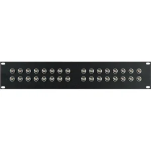 32-Port 12G-SDI BNC Feed-Thru Panel for HD-SDI and SDI (2 RU) by My Custom Shop