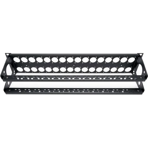 Custom Shop 32-Port 75-Ohm BNC Recessed Feed-Through Patch Panel with Rear Lacing Bar (2 RU) - Image 2