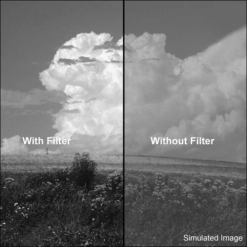 Tiffen 3x4 Inch #16 Orange Glass Filter for Monochrome Photography - Image 2