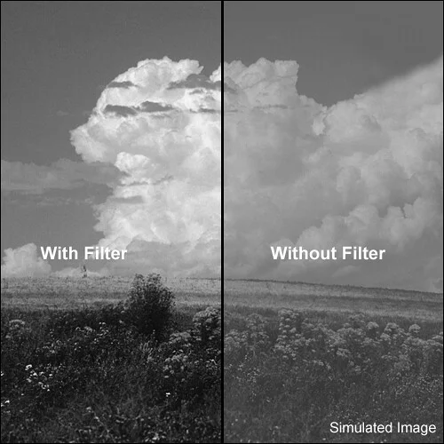 Tiffen 3x4 Inch #12 Yellow Glass Filter for Monochrome Photography - Image 2