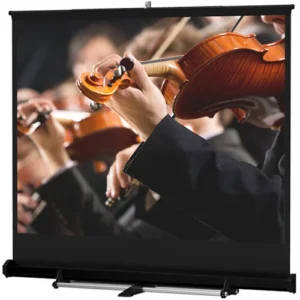 Da-Lite 40253 Manual Floor Standing Front Projection Screen (8 Feet x 8 Feet)