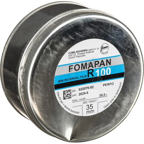 Fomapan R100 35mm 100-Foot Roll Black & White Reversal Film - Image 2