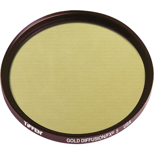 Tiffen Gold Diffusion/FX 5 Filter, 4.5-Inch Round Optical Glass