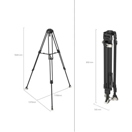 SmallRig Heavy-Duty Carbon Fiber Tripod with 75mm Bowl - FreeBlazer Model - Image 3