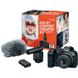 Canon EOS R7 Mirrorless Camera with 18-45mm Lens Creator Content Kit