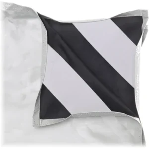 White and Black Chimera Fabric for 42 x 82-Inch Panel Frame