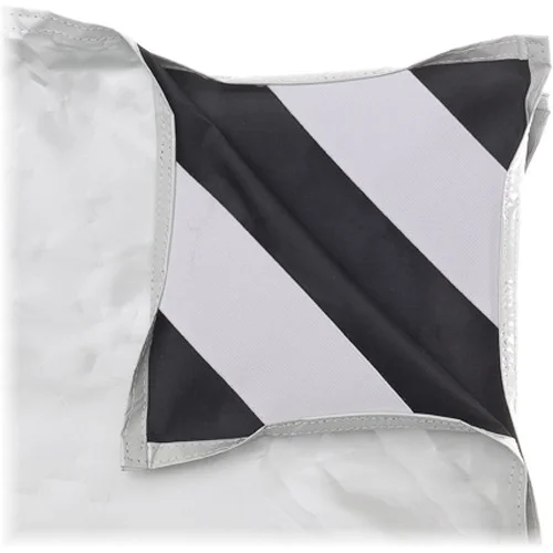 White and Black Chimera Fabric for 42 x 82-Inch Panel Frame