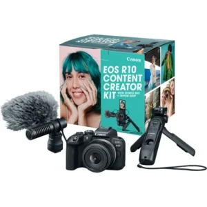 Canon EOS R10 Mirrorless Camera Content Creator Kit with 18-45mm Lens