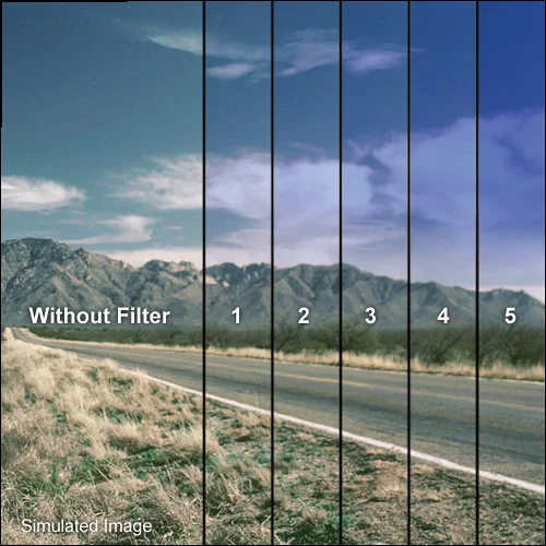 Tiffen 3 Cool Blue Hard-Edge Graduated Filter  5 x 6 Inches, Vertical Mount - Image 2