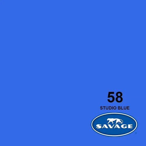 Savage Studio #58 Blue Seamless Background Paper Roll (150' x 107) - Image 3
