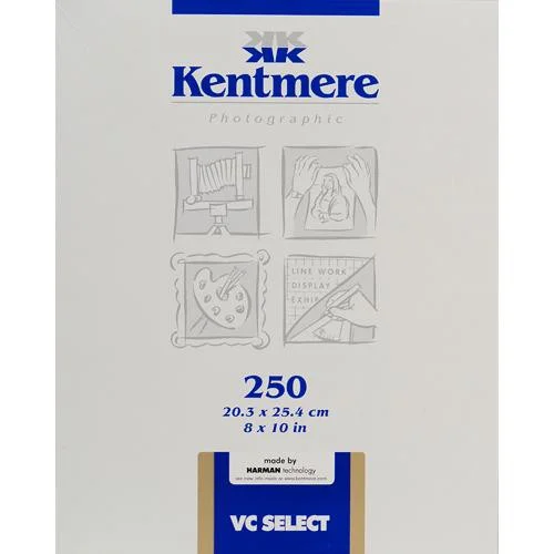 Kentmere Premium Variable Contrast RC Photo Paper (8x10 Inch, Glossy Finish, 250-Sheet Pack)
