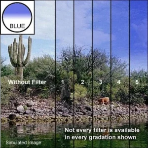 Tiffen 6.6 x 6.6-Inch Blue 5 Hard-Edge Graduated Photography Filter