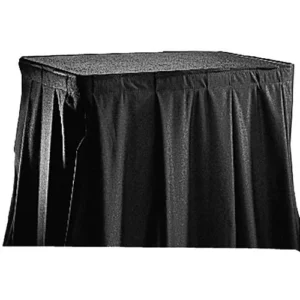 Black Da-Lite 69834 Poly-Sheen Projector Stand Skirting for Project-O-Stand