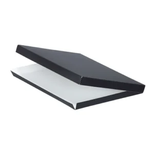 Lineco Archival Drop-Front Storage Box in Black (17.5 x 22.5 x 1.5 Inches)