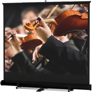 Da-Lite 76177 Manual Floor Standing Front Projection Screen (9 Feet by 9 Feet)