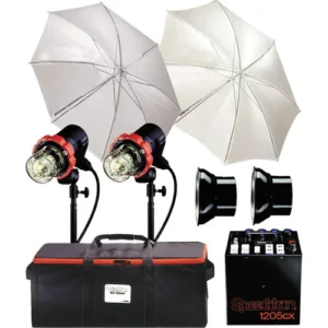 Speedotron 1205CX Dual CC Head 1200W/S Portable Air Travel Lighting System