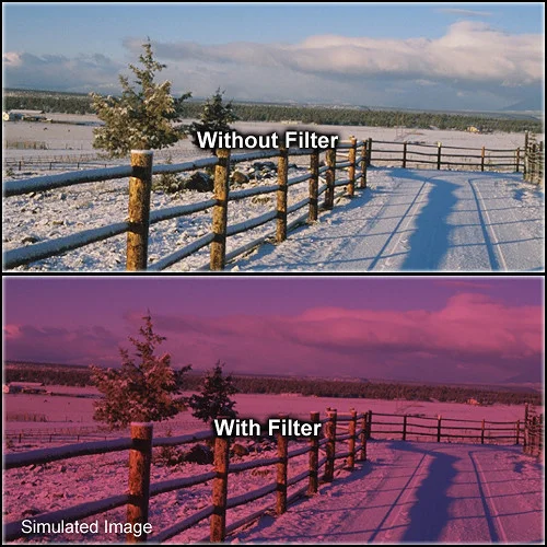 86mm Coarse Thread Cranberry Solid Color Filter by Tiffen - 2 Pack - Image 2