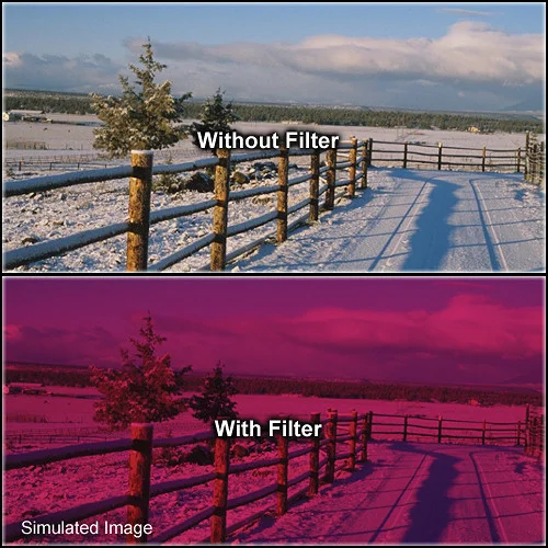 86mm Coarse Thread Tiffen 3 Cranberry Solid Color Filter - Image 2