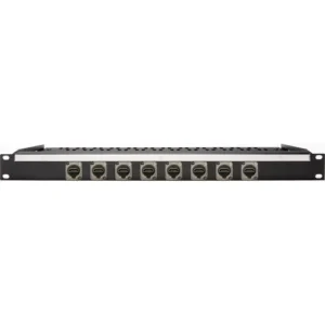 Custom 8-Port HDMI 2.0 Feed-Through Patch Bay with Rear Lacing Bar (1 RU)