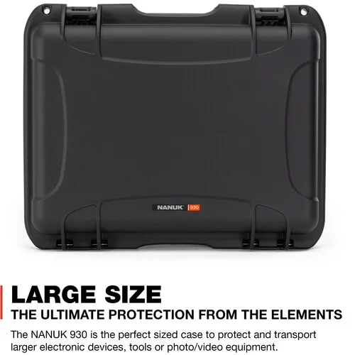 Black Nanuk 930 Protective Hard Case with Foam Insert - Image 2