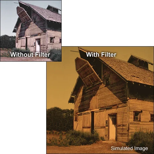 Tiffen 95mm Coarse Thread Sepia Solid 3-Stop Color Filter - Image 2