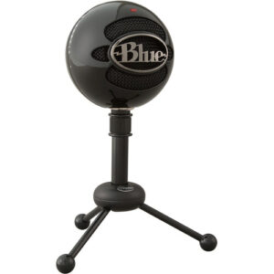 Blue Snowball USB Condenser Microphone with Accessory Kit - Gloss Black